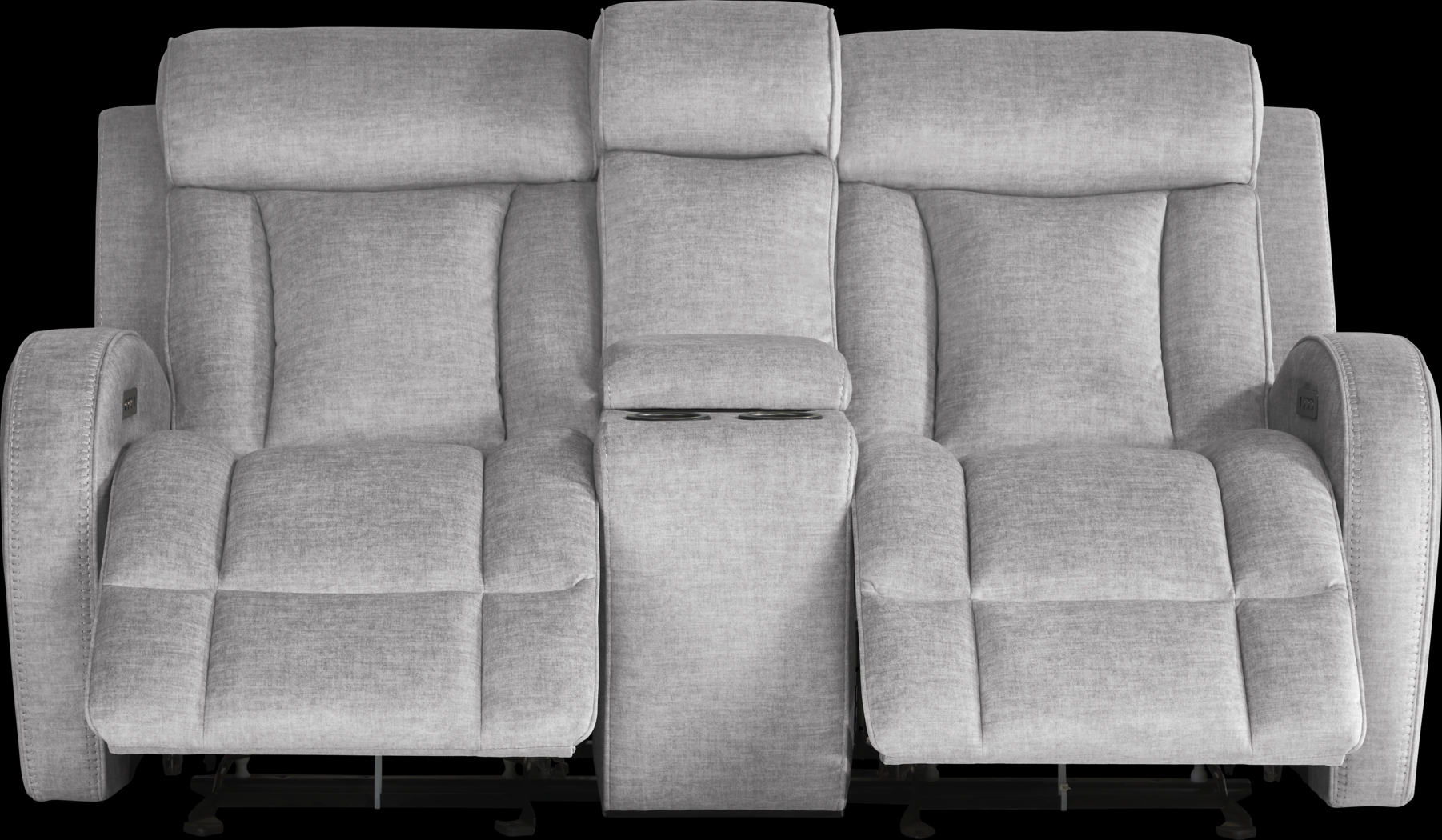 Copperfield Gray 8 Pc Dual Power Reclining Living Room - Thumbnail - Image 12