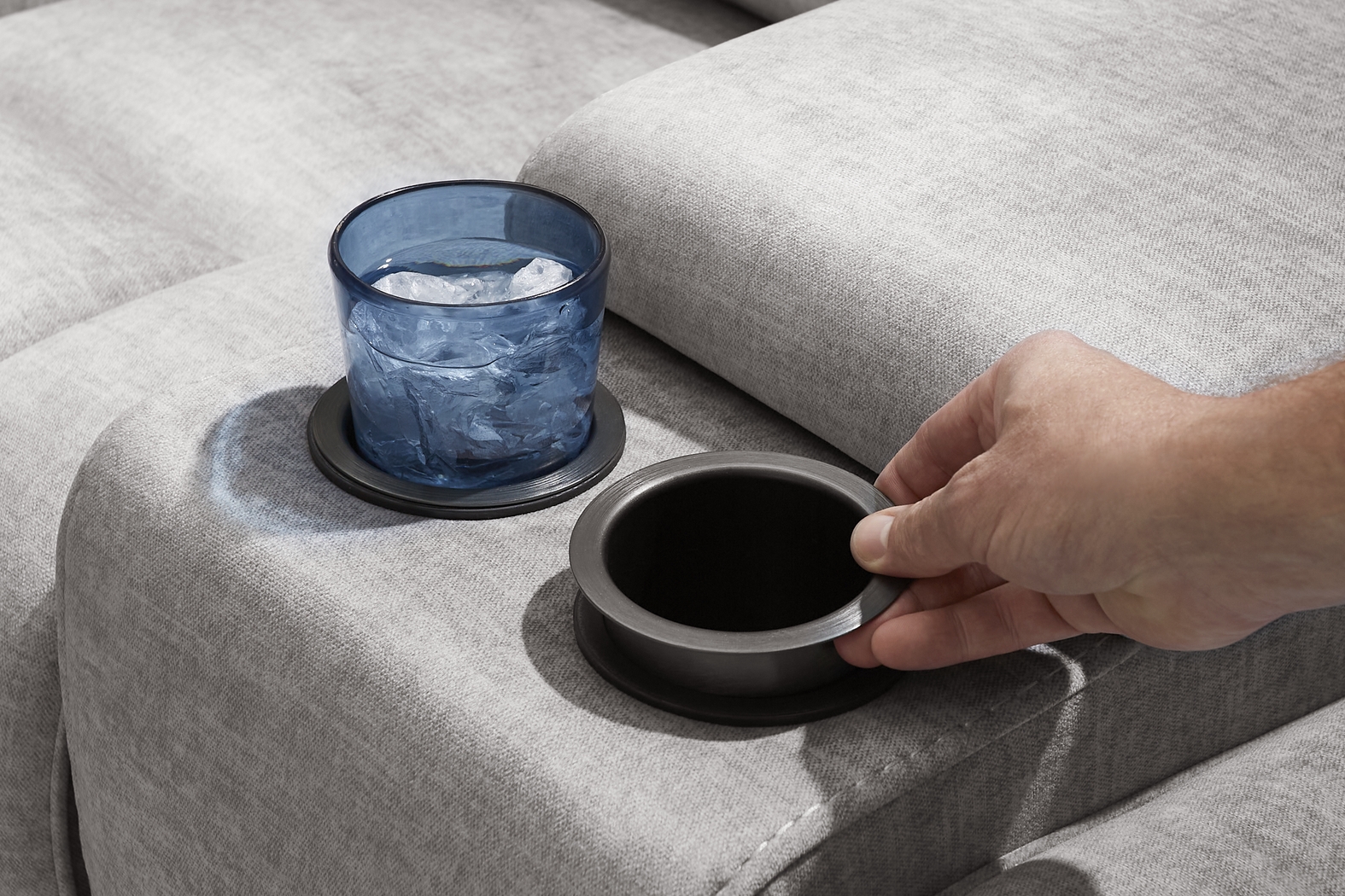 Copperfield Gray 8 Pc Dual Power Reclining Living Room - Thumbnail - Image 14