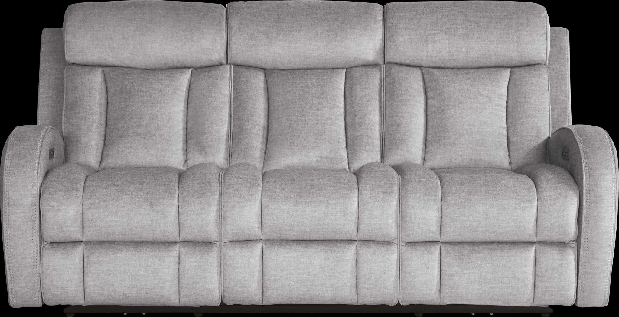 Copperfield Gray 5 Pc Living Room with Dual Power Reclining Sofa - Thumbnail - Image 4