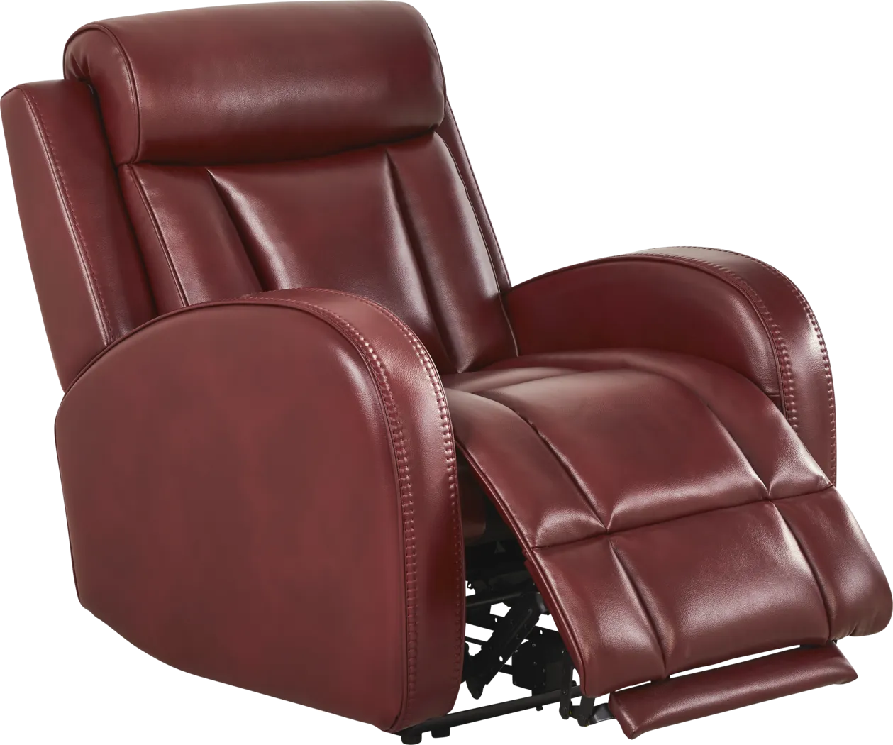 Copperfield Red Dual Power Recliner - Thumbnail - Image 1