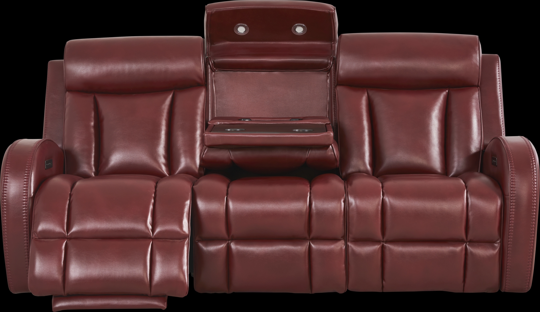 Copperfield Red 2 Pc Living Room with Dual Power Reclining Sofa - Thumbnail - Image 4