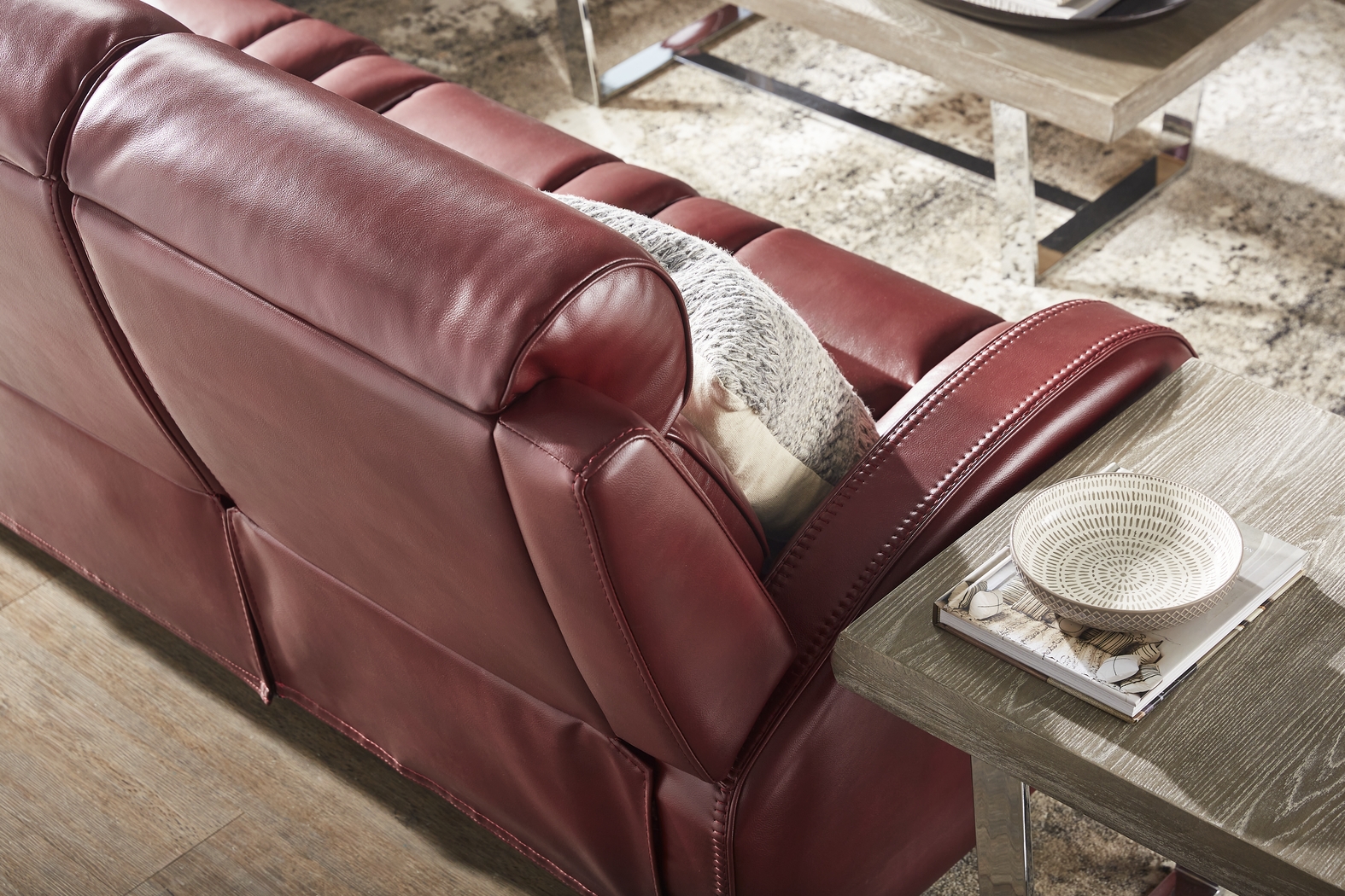 Copperfield Red 2 Pc Living Room with Dual Power Reclining Sofa - Thumbnail - Image 5