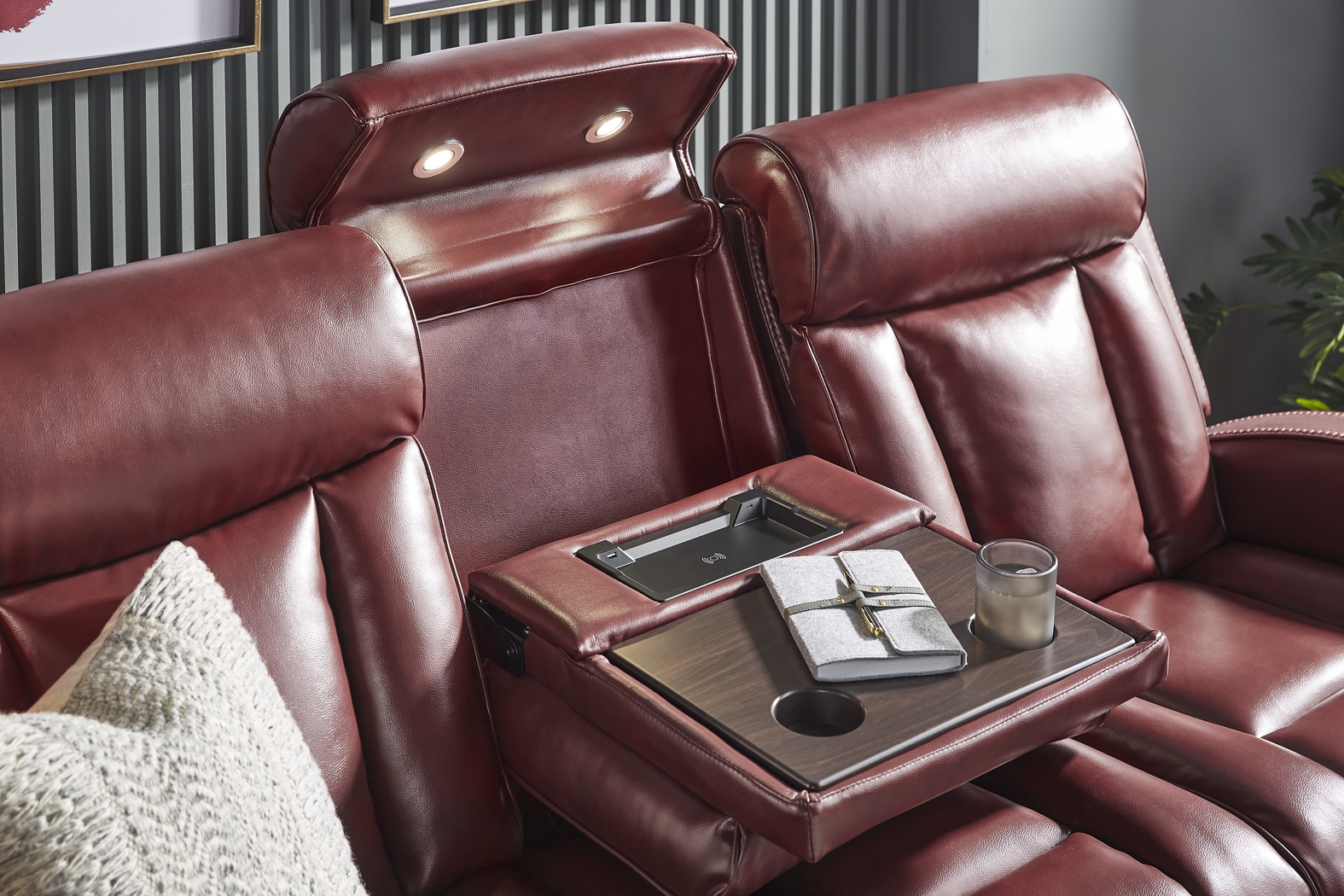 Copperfield Red 2 Pc Living Room with Dual Power Reclining Sofa - Thumbnail - Image 7