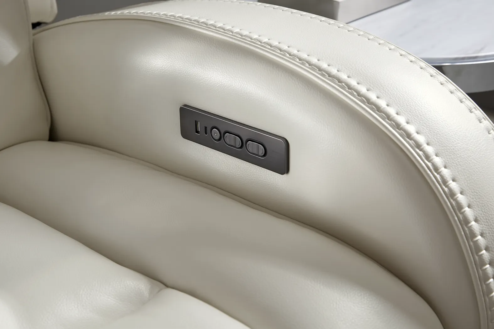 Copperfield White 5 Pc Dual Power Reclining Living Room - Thumbnail - Image 14