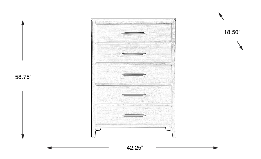 Dimension Image. Please refer to the Dimension Tab on this page for dimension details.