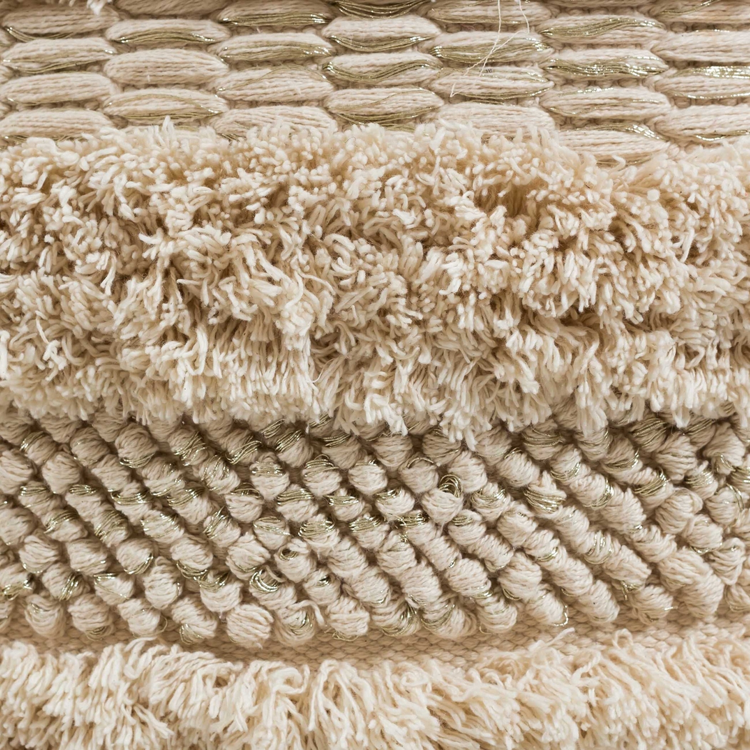 Cora Elle Beige Pouf - Thumbnail - Image 3