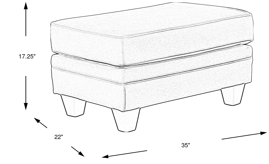 Dimension Image. Please refer to the Dimension Tab on this page for dimension details.