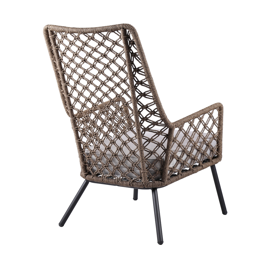 Corann Brown Outdoor Lounge Chair - Thumbnail - Image 3