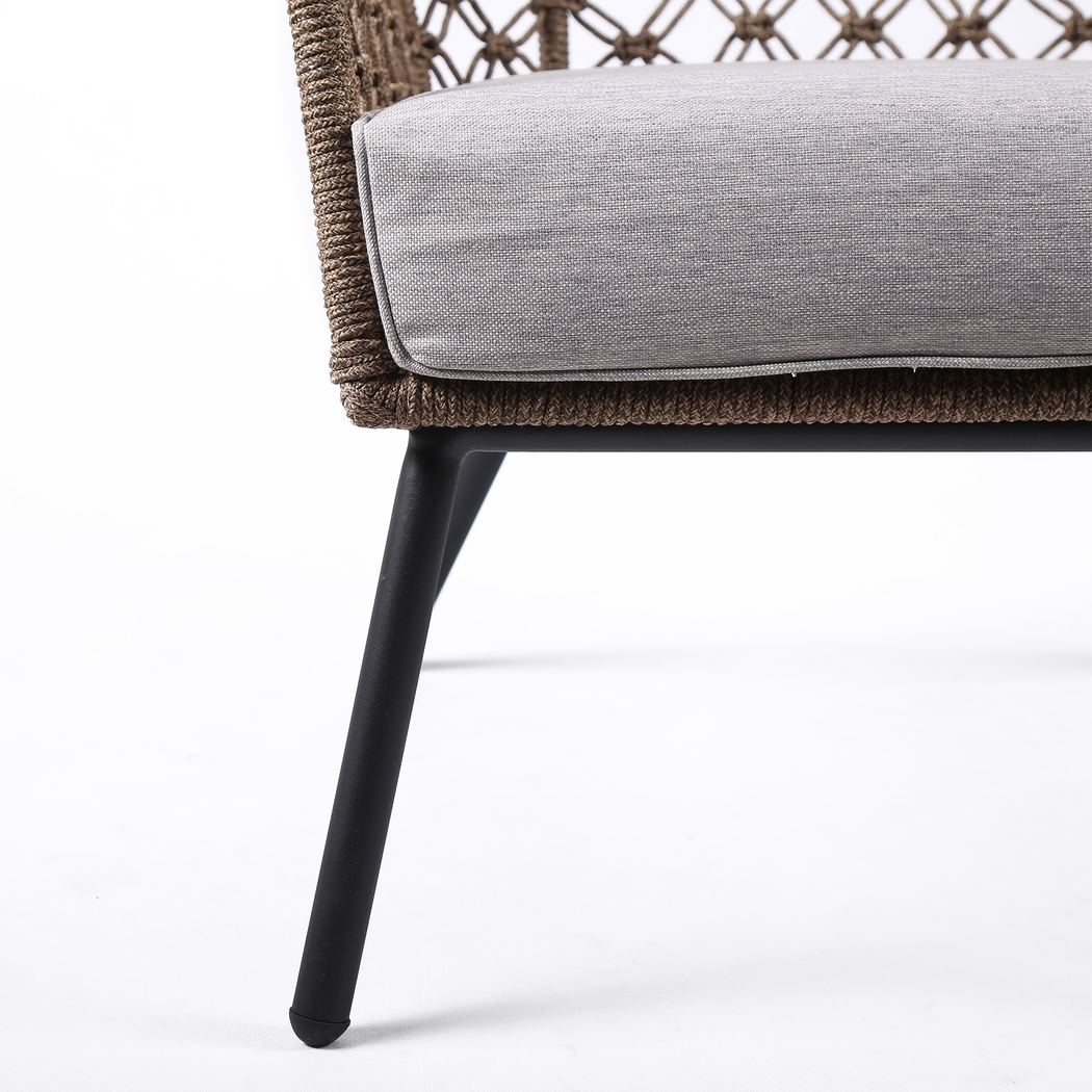 Corann Brown Outdoor Lounge Chair - Thumbnail - Image 6