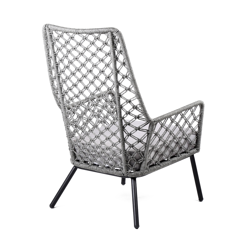 Corann Gray Outdoor Lounge Chair - Thumbnail - Image 3