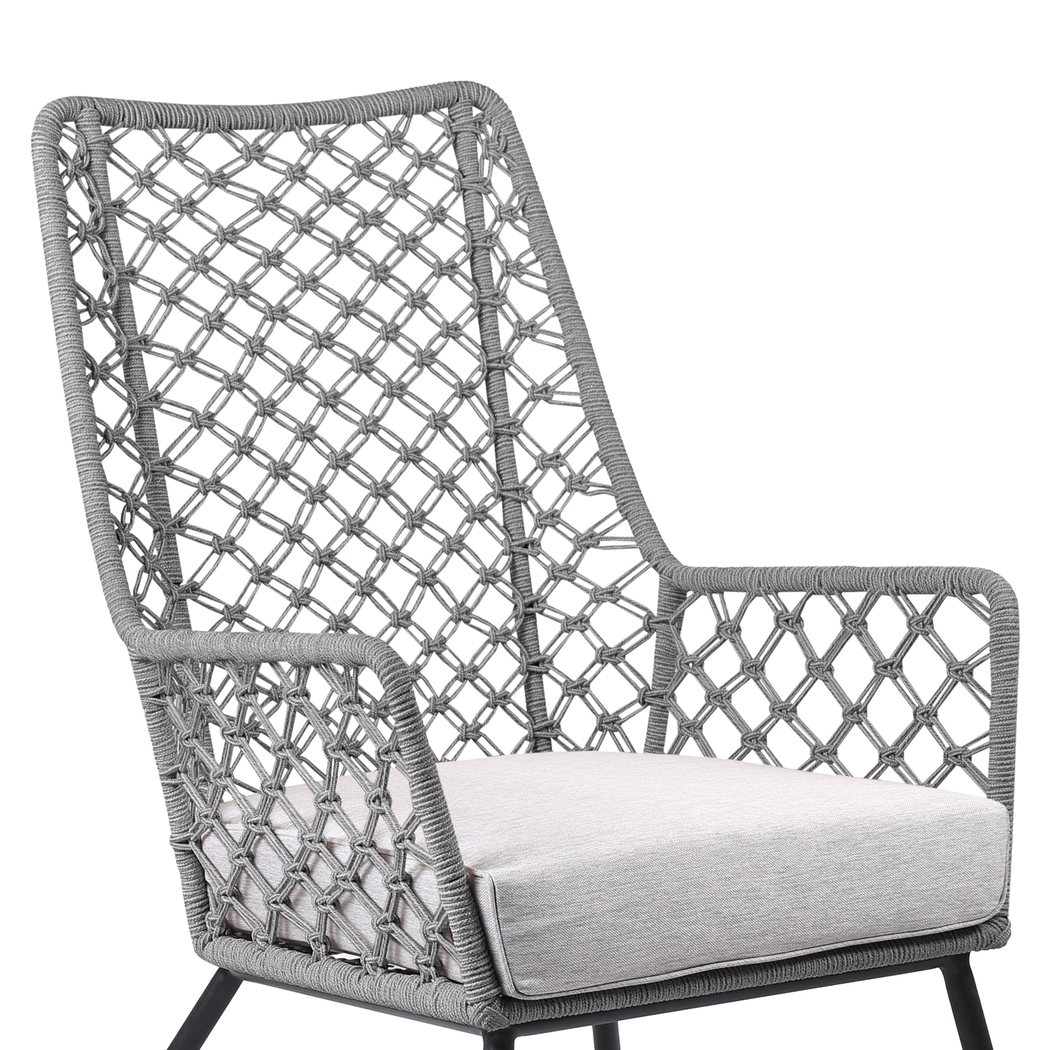 Corann Gray Outdoor Lounge Chair - Thumbnail - Image 4