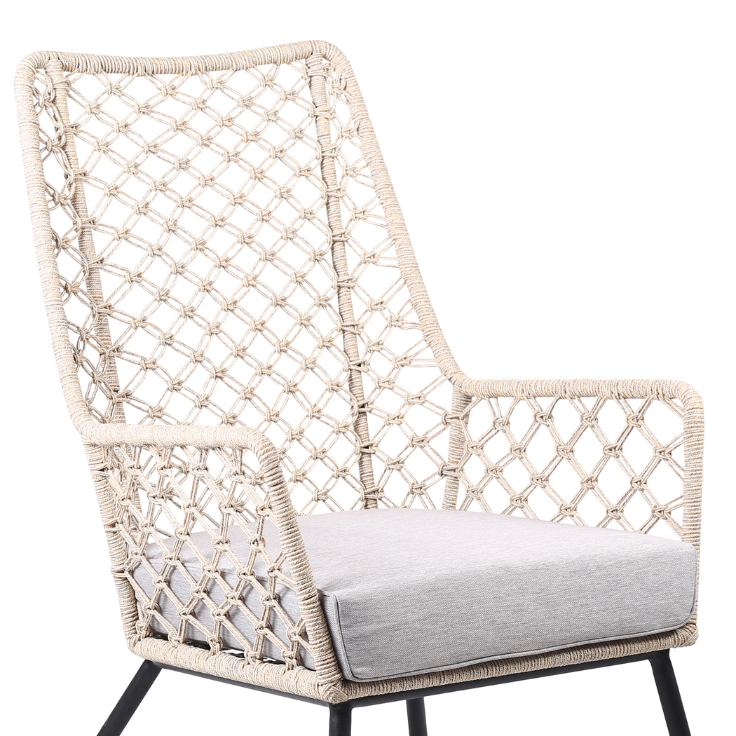 Corann Natural Outdoor Lounge Chair - Thumbnail - Image 4