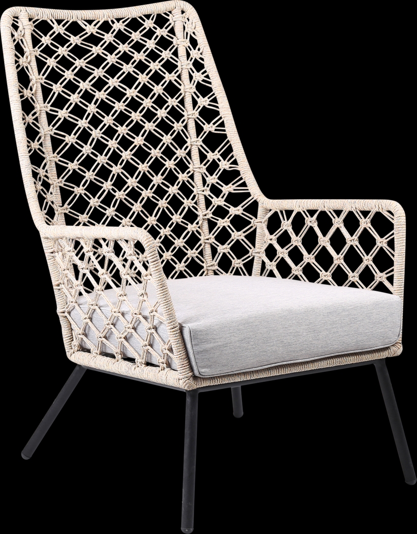 Corann Natural Outdoor Lounge Chair - Thumbnail - Image 1