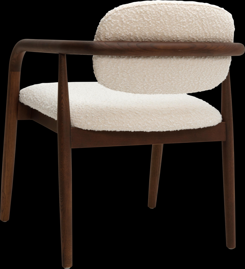 Corbly II Cream Arm Chair - Thumbnail - Image 4