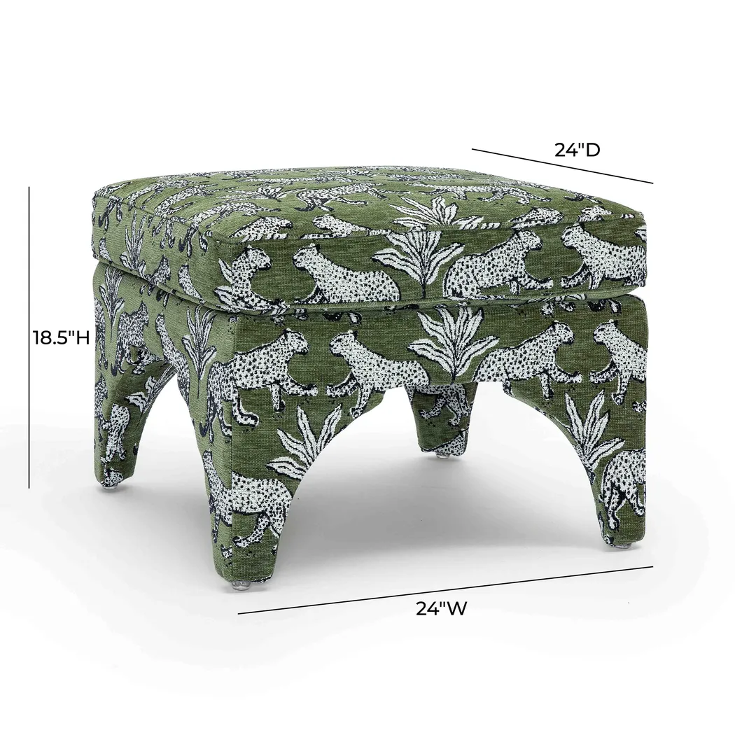 Corboro Green Ottoman - Thumbnail - Image 6