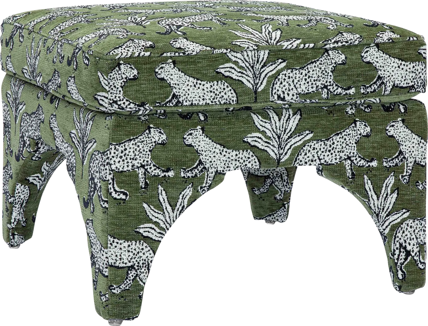 Corboro Green Ottoman - Thumbnail - Image 1