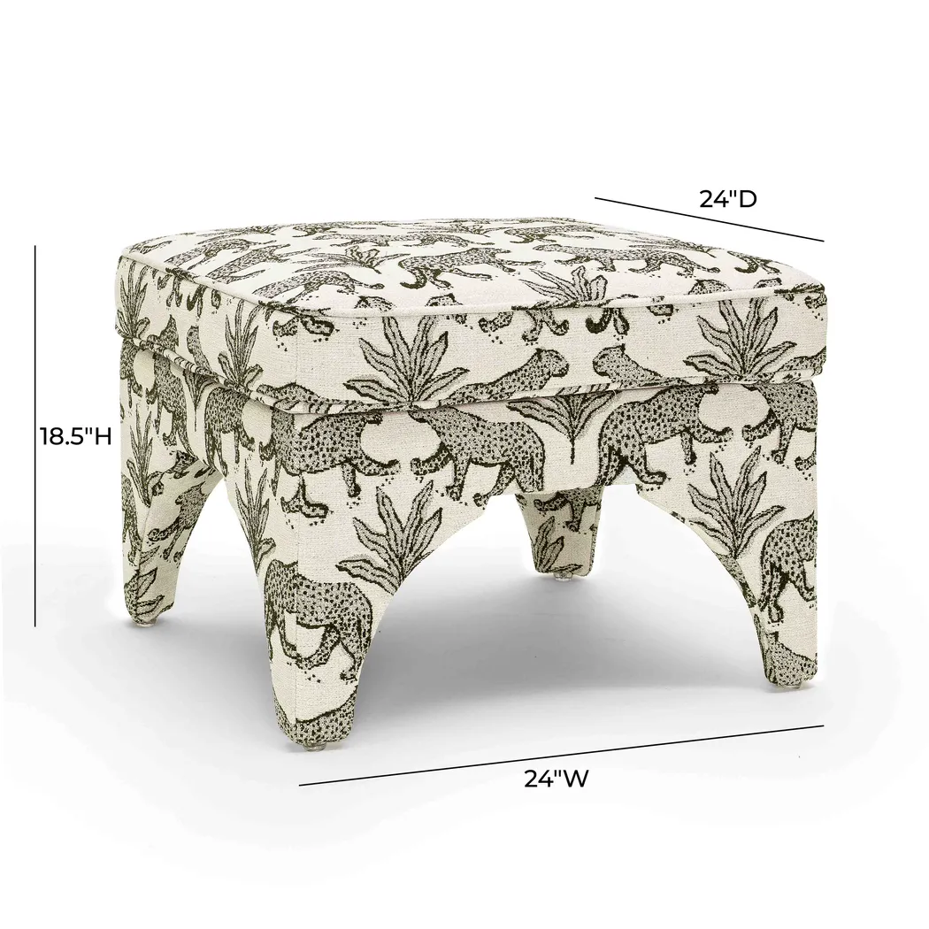 Corboro Taupe Ottoman - Thumbnail - Image 5