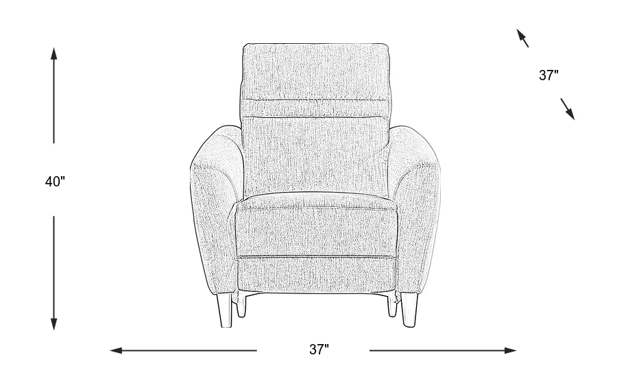 Dimension Image. Please refer to the Dimension Tab on this page for dimension details.