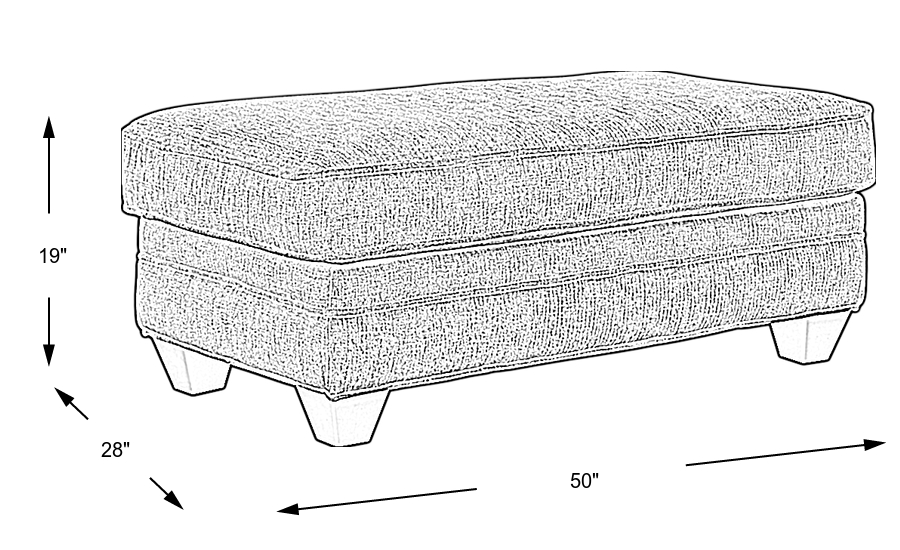 Dimension Image. Please refer to the Dimension Tab on this page for dimension details.