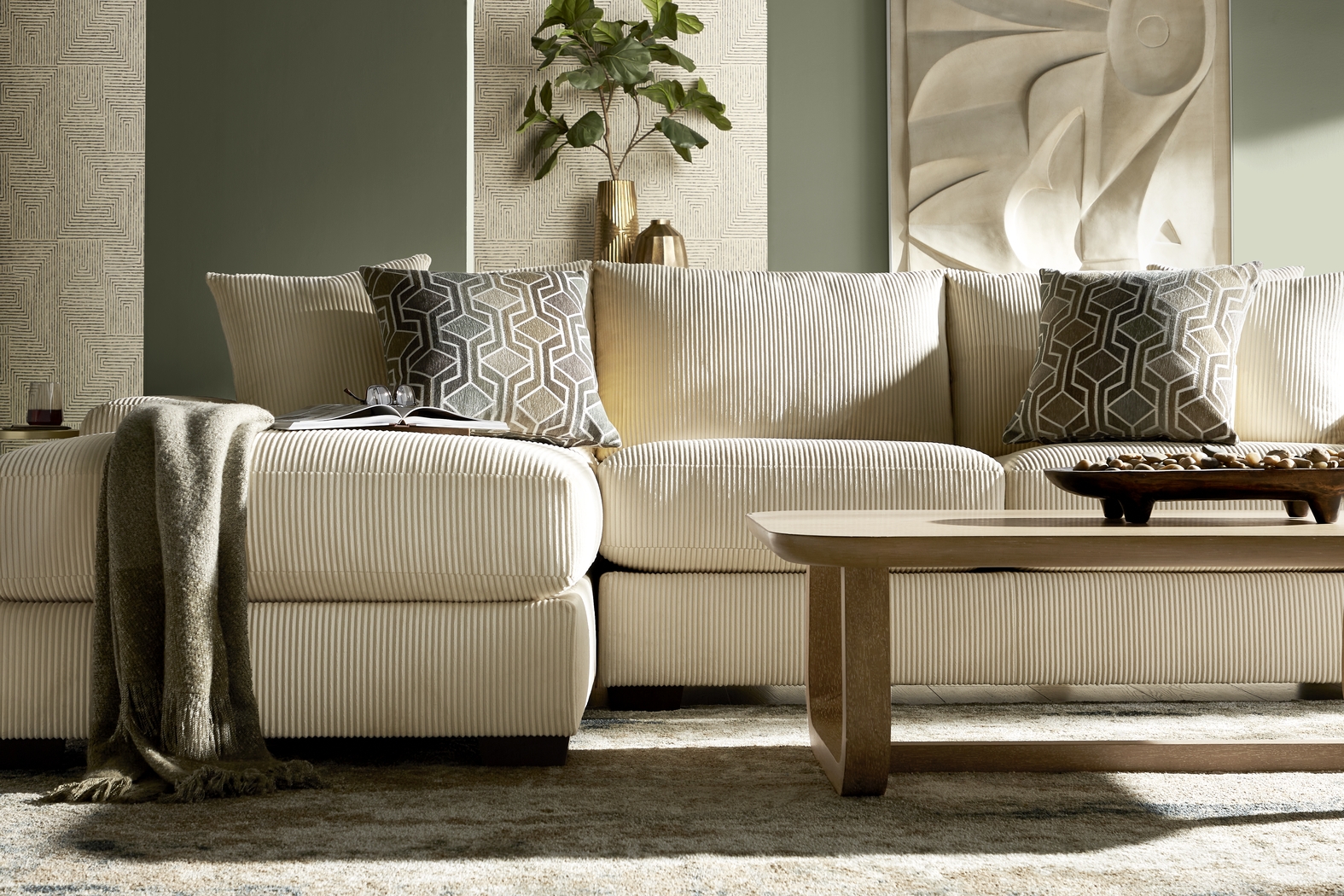 The Challenge Cream 2 Pc Sectional - Thumbnail - Image 3