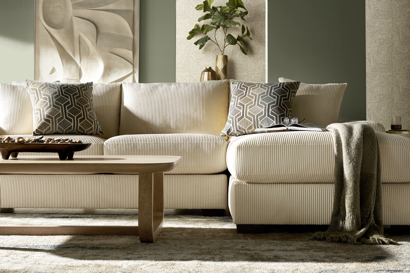 The Challenge Cream 2 Pc Sectional - Thumbnail - Image 3