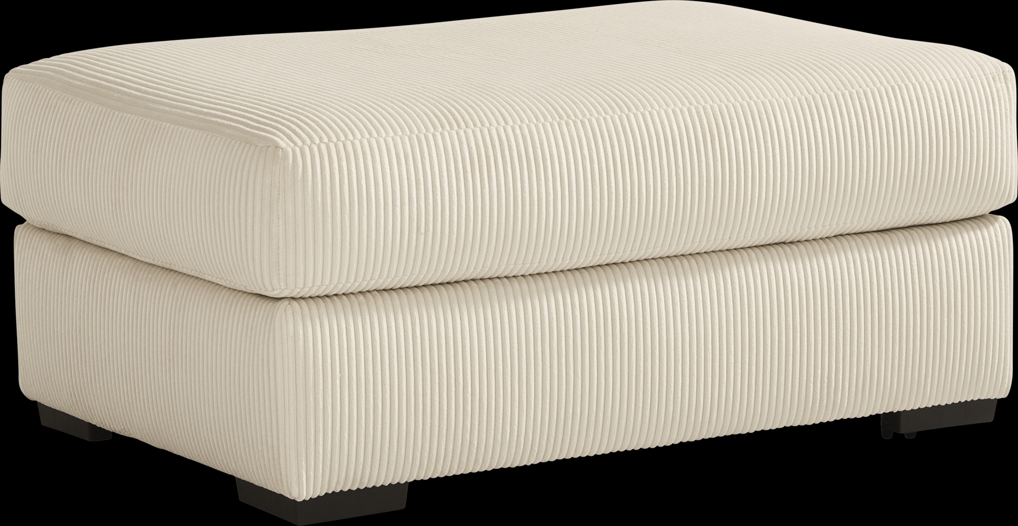 The Challenge Cream Ottoman - Thumbnail - Image 1