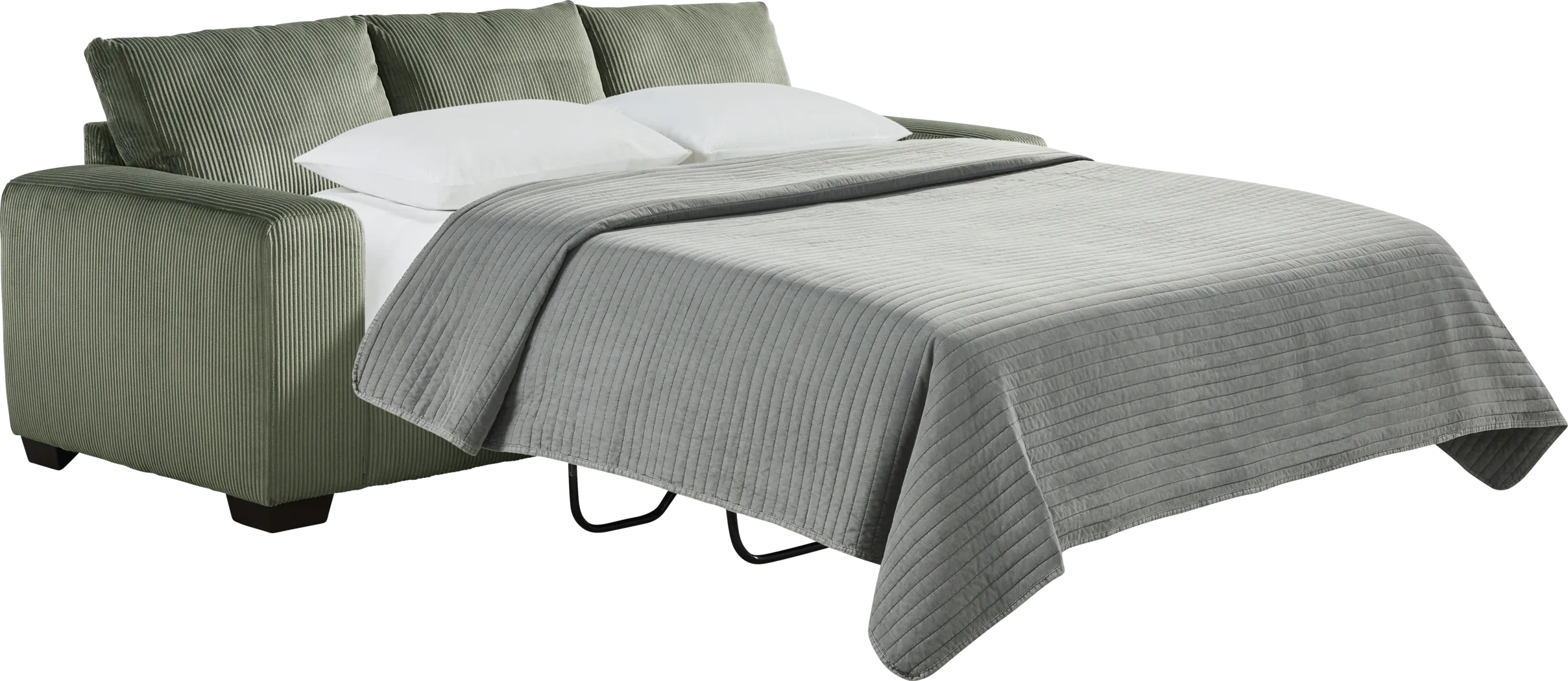 The Challenge Green Gel Foam Sleeper Sofa - Thumbnail - Image 2