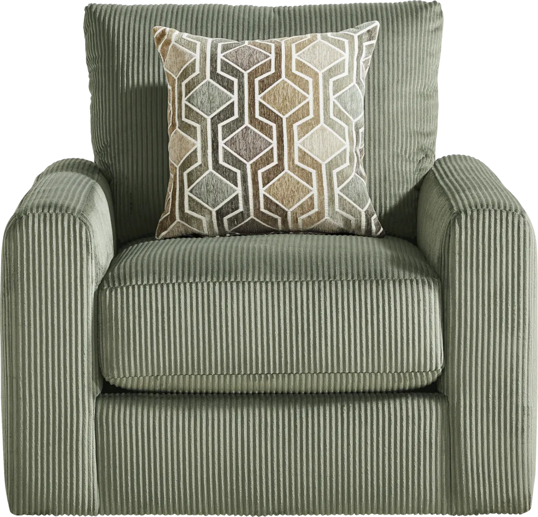 The Challenge Green Swivel Chair - Thumbnail - Image 2