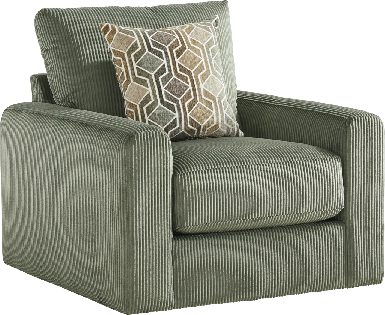 The Challenge Green Swivel Chair - Thumbnail - Image 1