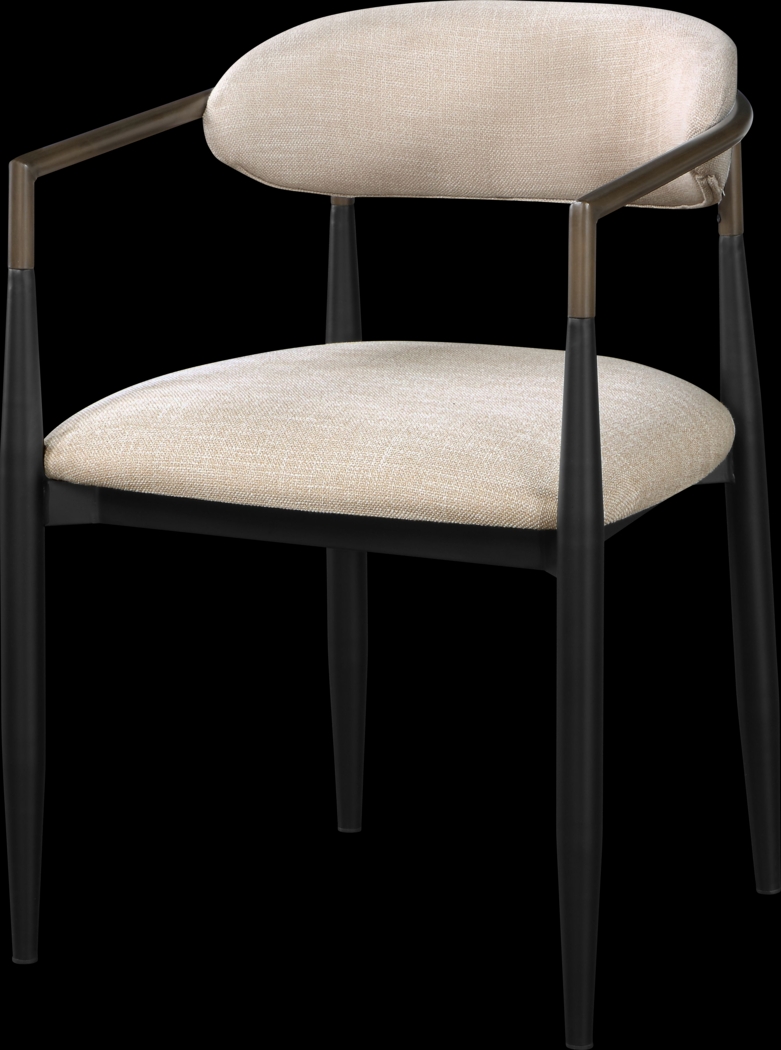 Cordorniz Beige Dining Chair, Set of 2 - Thumbnail - Image 1