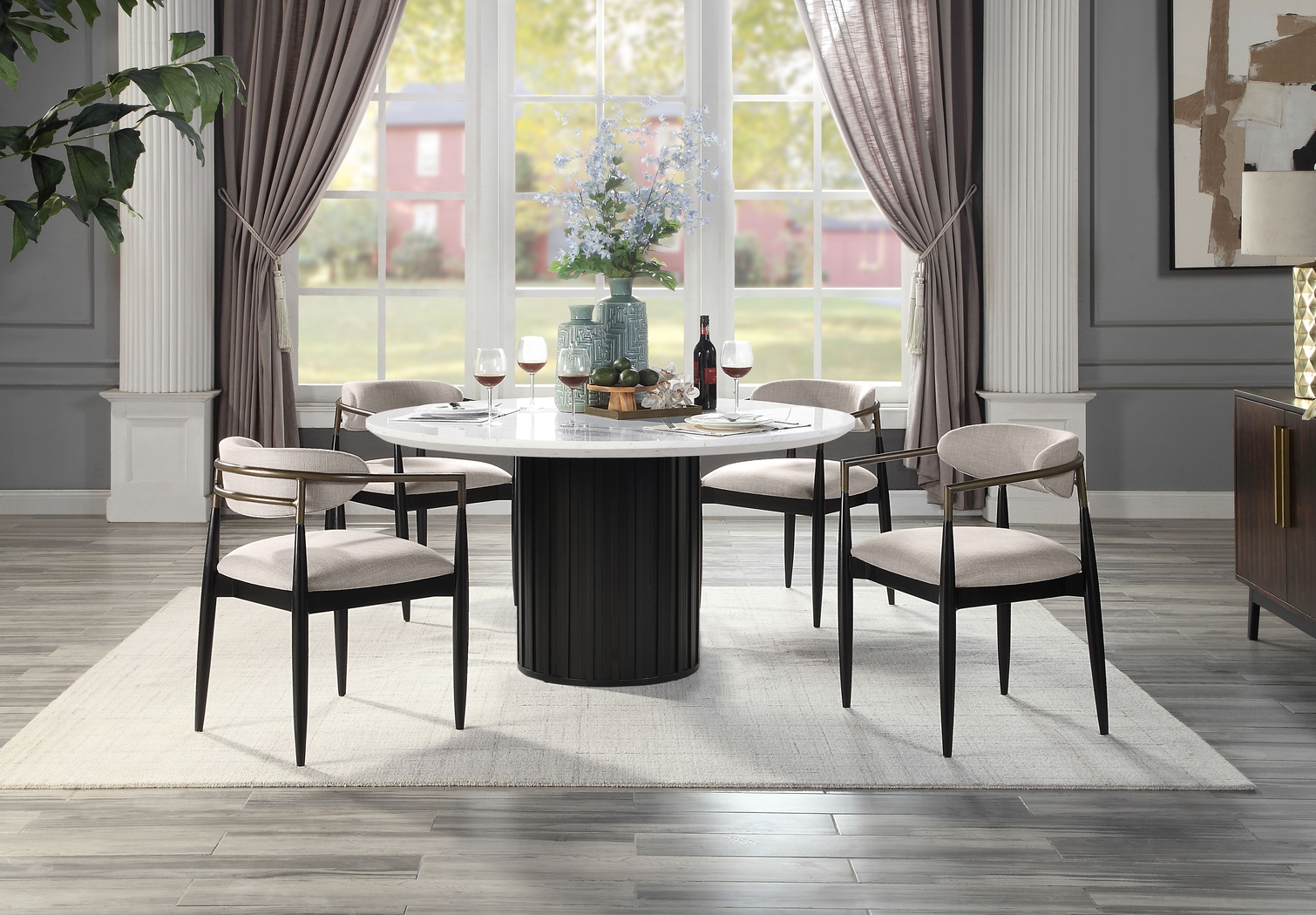 Cordorniz Black Dining Table - Thumbnail - Image 2