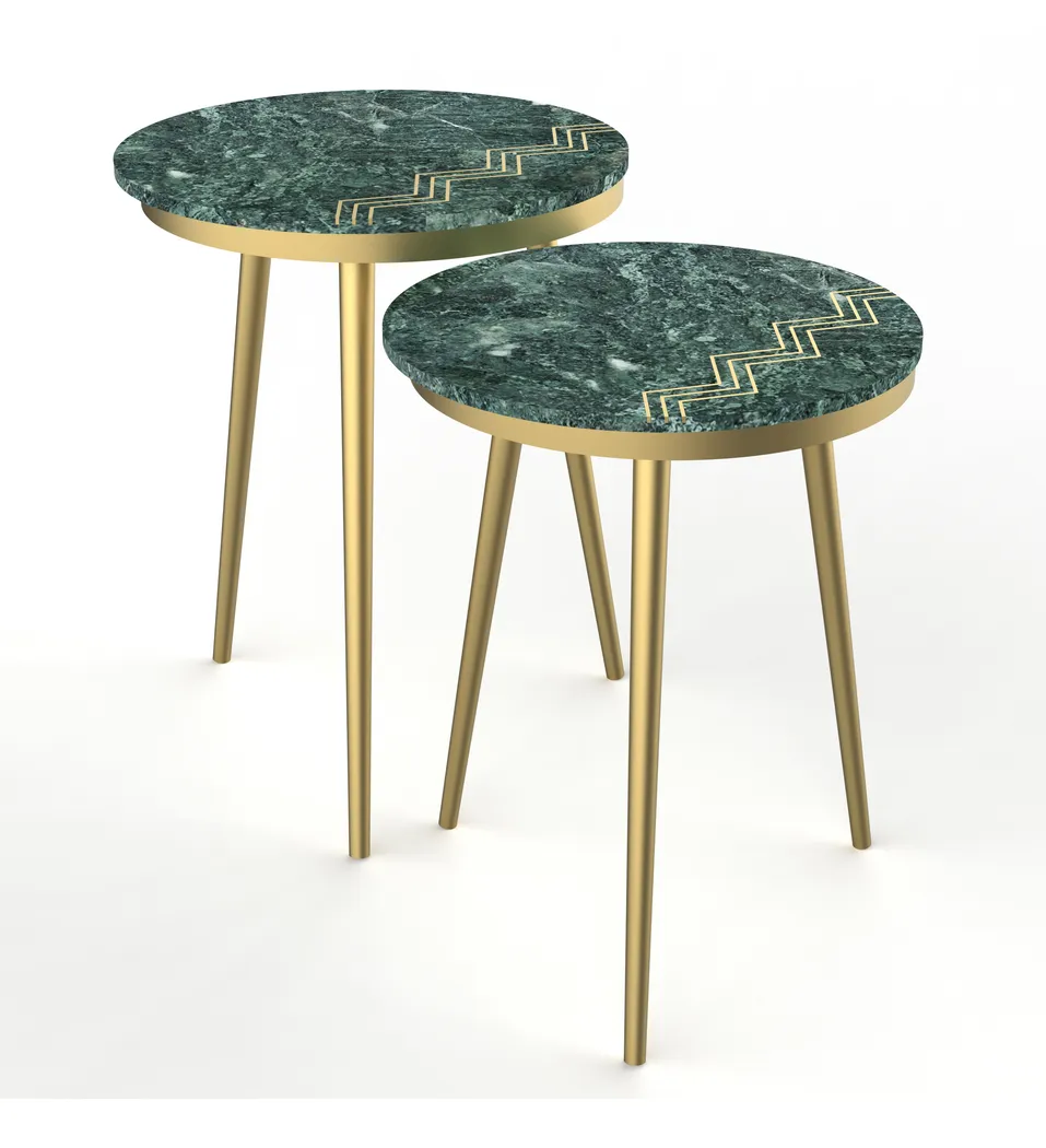 Corelana Green Nesting Table, Set of 2 - Thumbnail - Image 4
