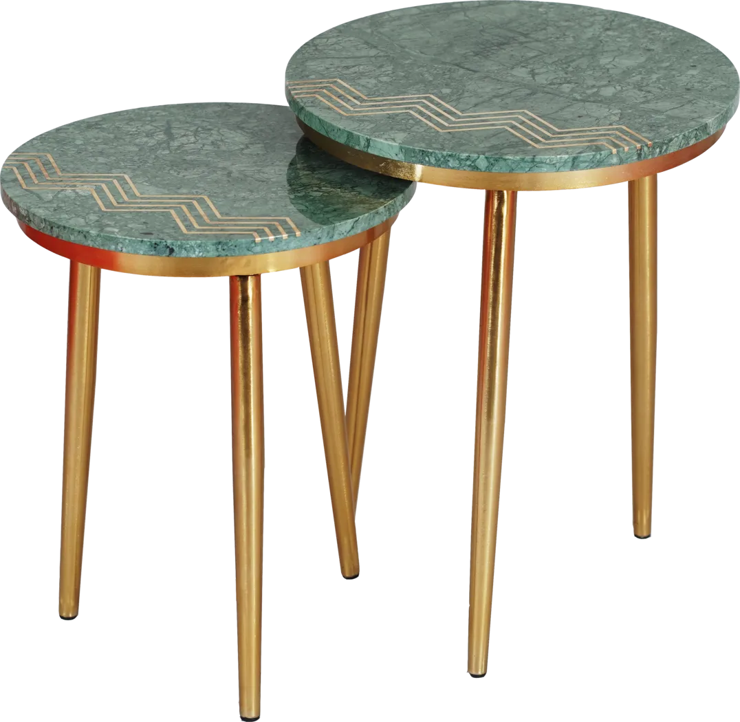Corelana Green Nesting Table, Set of 2 - Thumbnail - Image 1