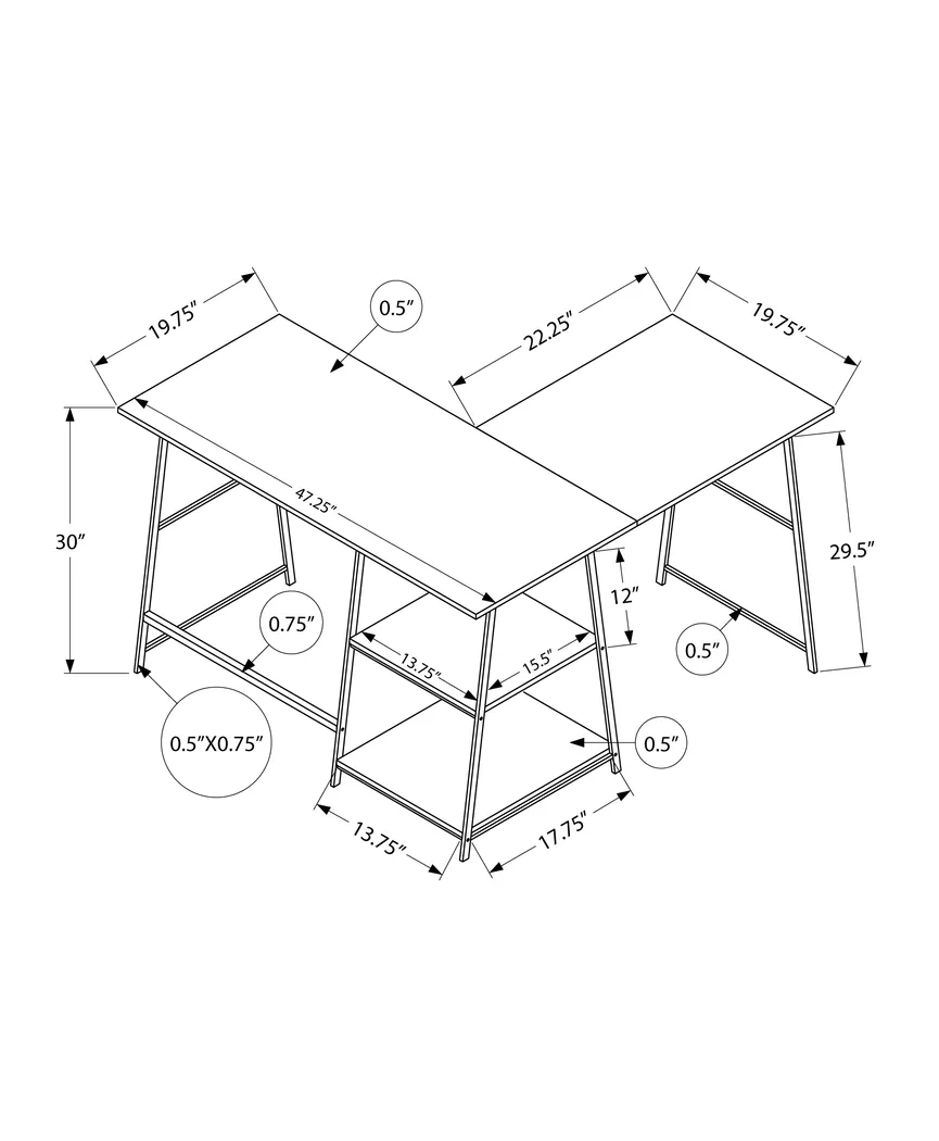 Corelight Brown Desk - Thumbnail - Image 4