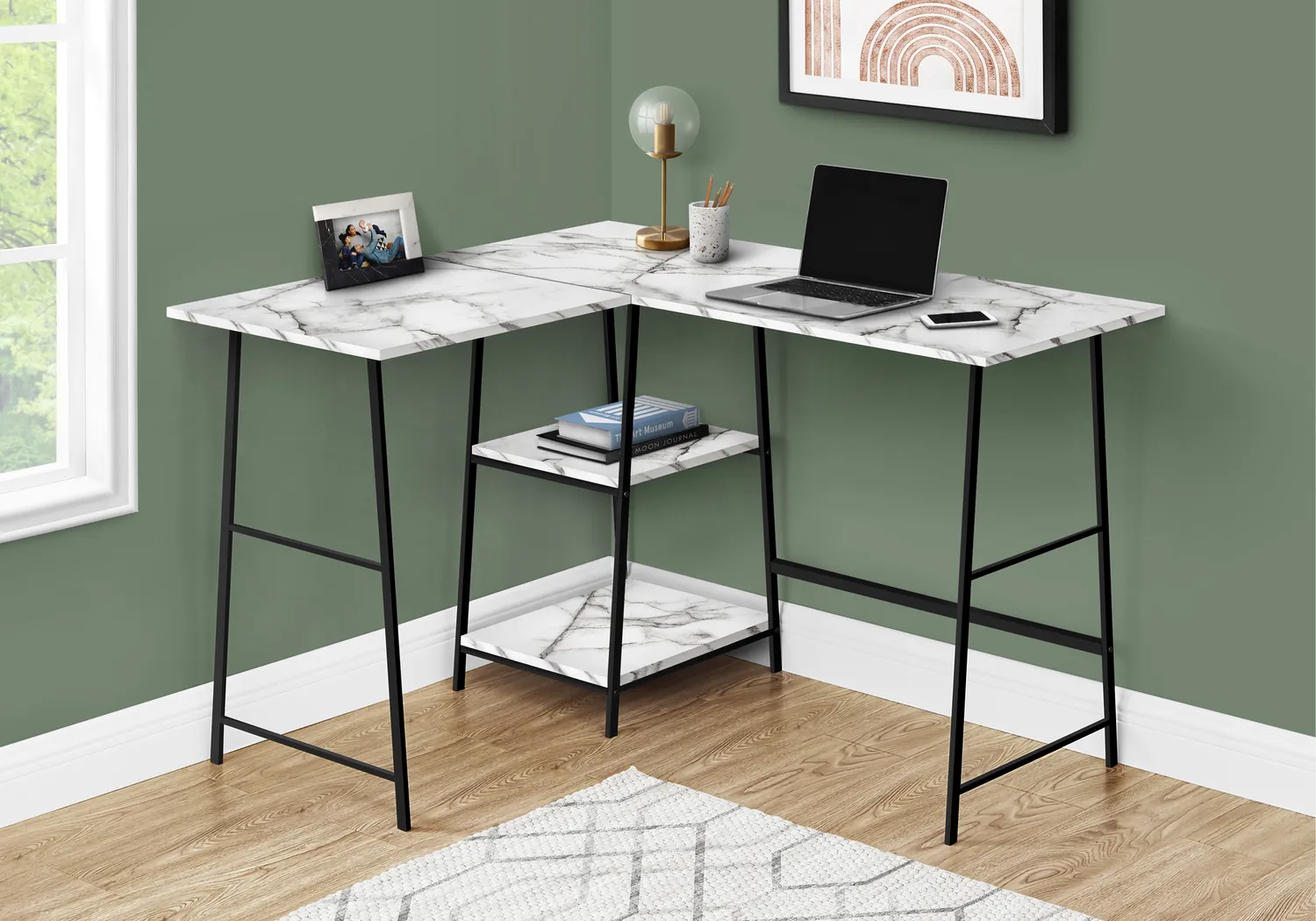 Corelight White Marble Desk - Thumbnail - Image 2