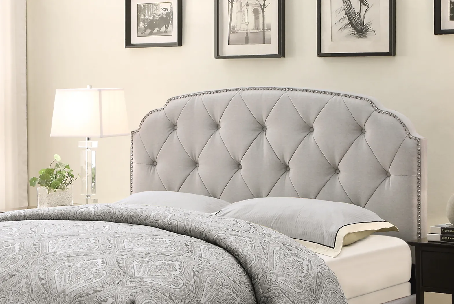 Corellen Gray King/California Headboard - Thumbnail - Image 2