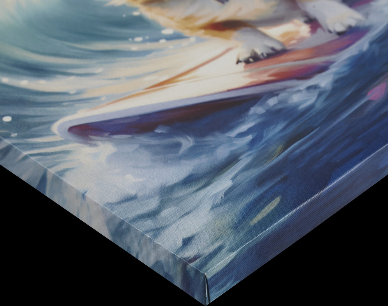 Corgi On The Beach Blue Wall Decor - Thumbnail - Image 10