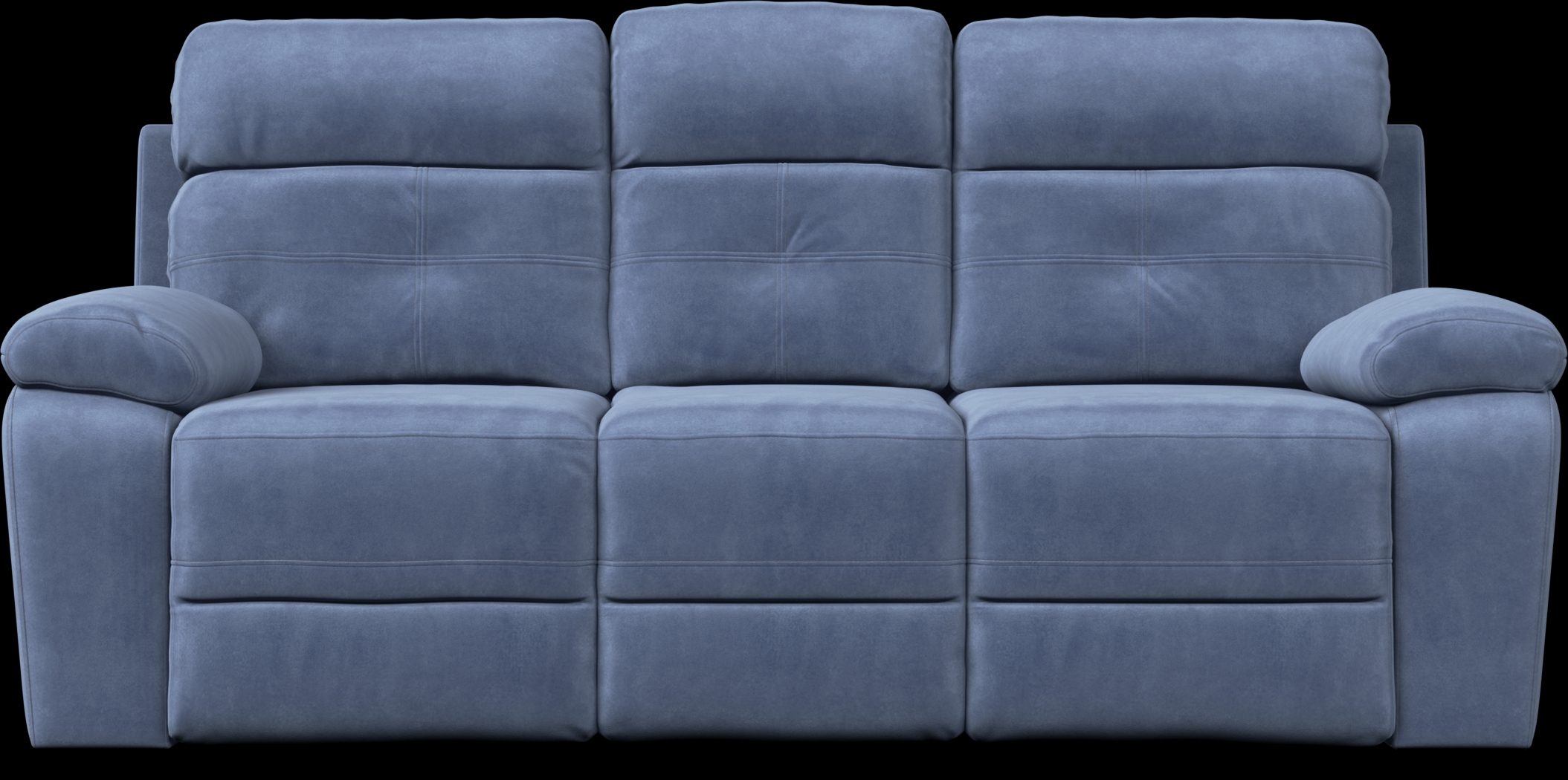 Corinne Blue 3 Pc Reclining Living Room - Thumbnail - Image 2