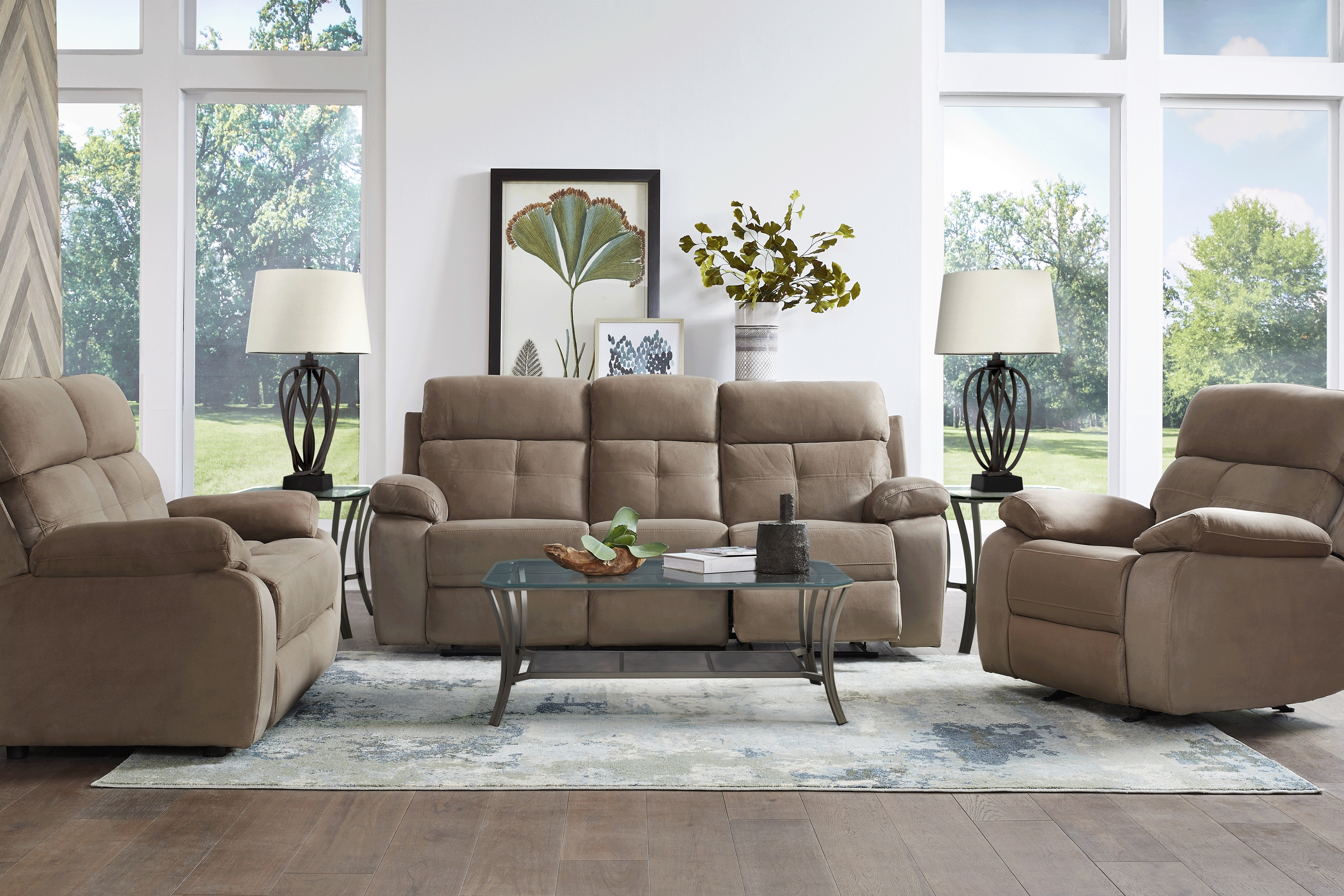 Corinne Stone Reclining Sofa - Thumbnail - Image 2