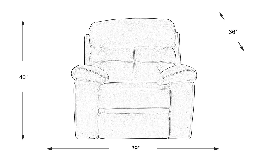 Dimension Image. Please refer to the Dimension Tab on this page for dimension details.