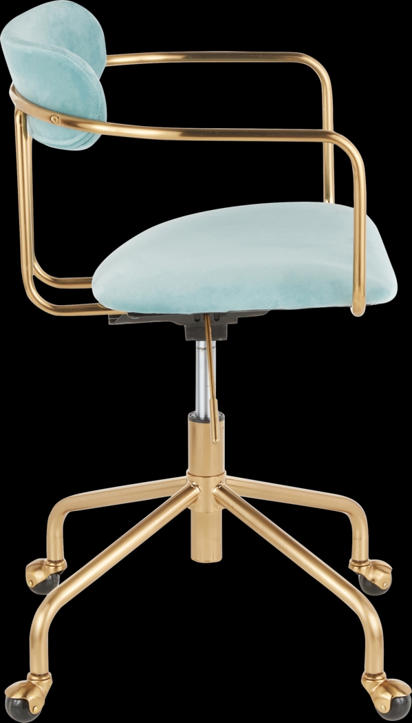 Corkern Blue Desk Chair - Thumbnail - Image 2