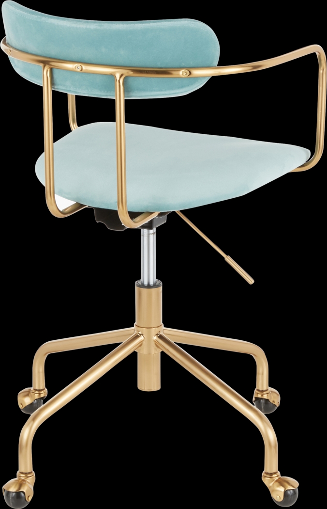 Corkern Blue Desk Chair - Thumbnail - Image 3