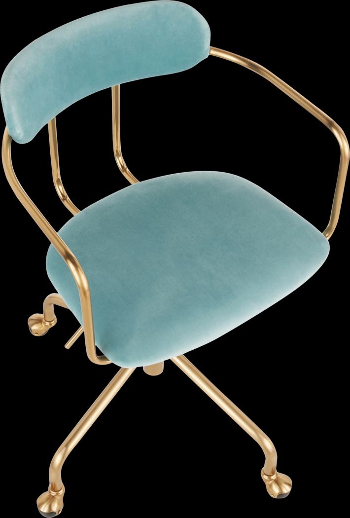 Corkern Blue Desk Chair - Thumbnail - Image 6