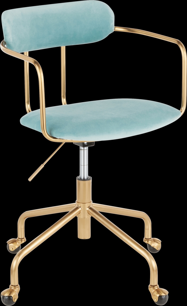 Corkern Blue Desk Chair - Thumbnail - Image 1