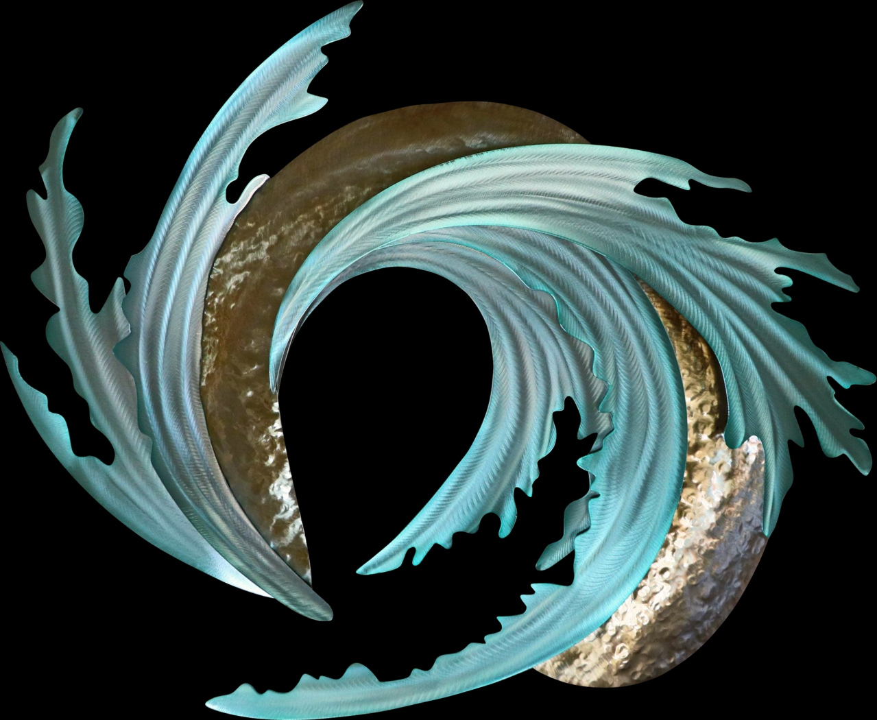 Corla Blue Indoor/Outdoor Wall Art - Thumbnail - Image 1