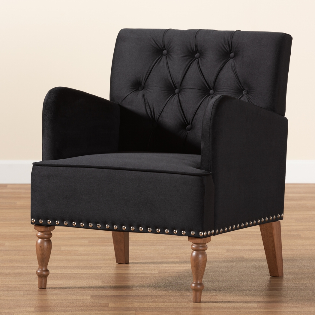 Corlandt Black Accent Chair - Thumbnail - Image 7