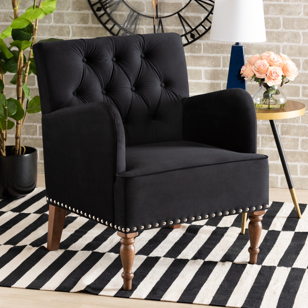 Corlandt Black Accent Chair - Thumbnail - Image 8