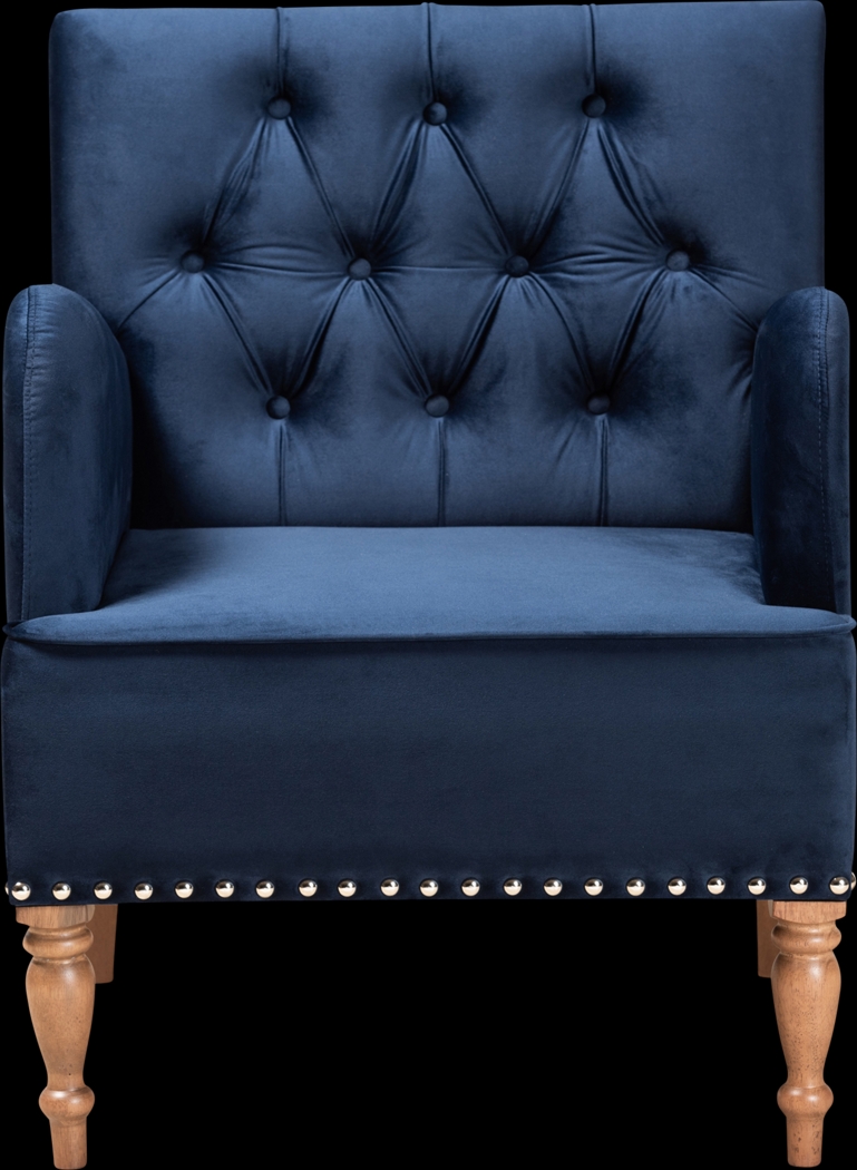 Corlandt Blue Accent Chair - Thumbnail - Image 2