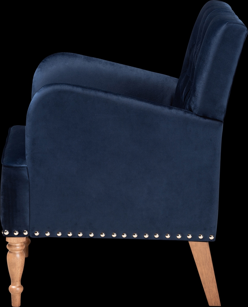 Corlandt Blue Accent Chair - Thumbnail - Image 3