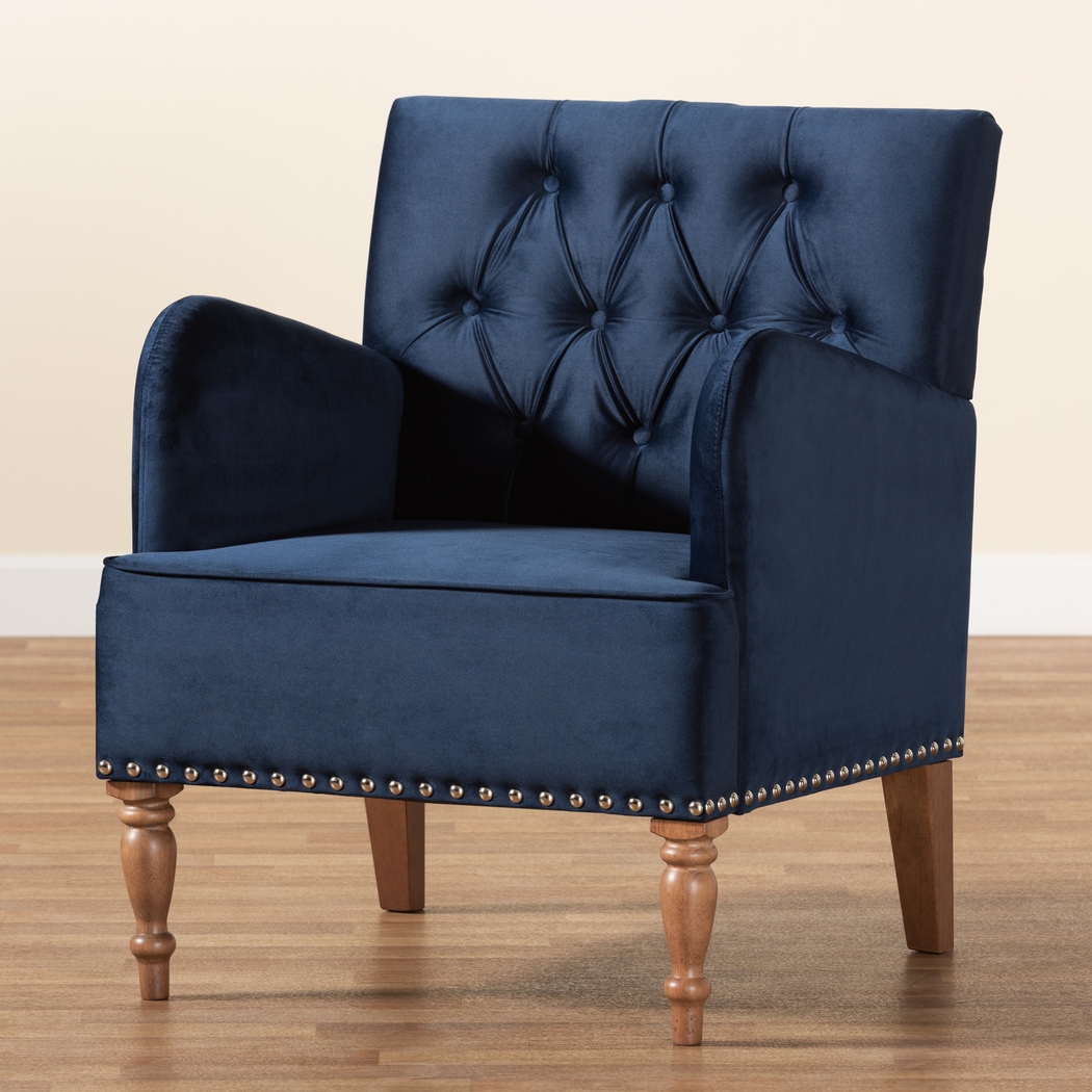 Corlandt Blue Accent Chair - Thumbnail - Image 7
